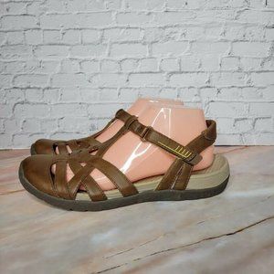 Baretraps Fayda Sandal Brown Womens 9.5 Fisherman Ankle Strap Rebound Technology